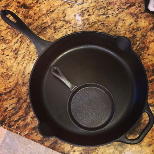 I’m taking “miniature cooking” too far, maybe. #castironskillet #miniaturecastiron #miniaturecooking