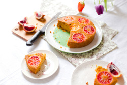 ambiame:   	Blood Orange Polenta Cake by