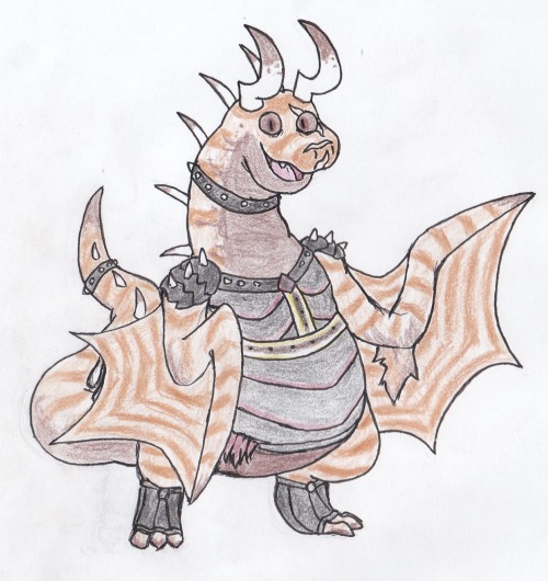 reallypheelingit:happy fat dragon friday!! i felt like drawing my banescale Pirouline! he’s a 