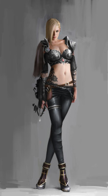 art-of-cg-girls:The Demon Hunter by tungning