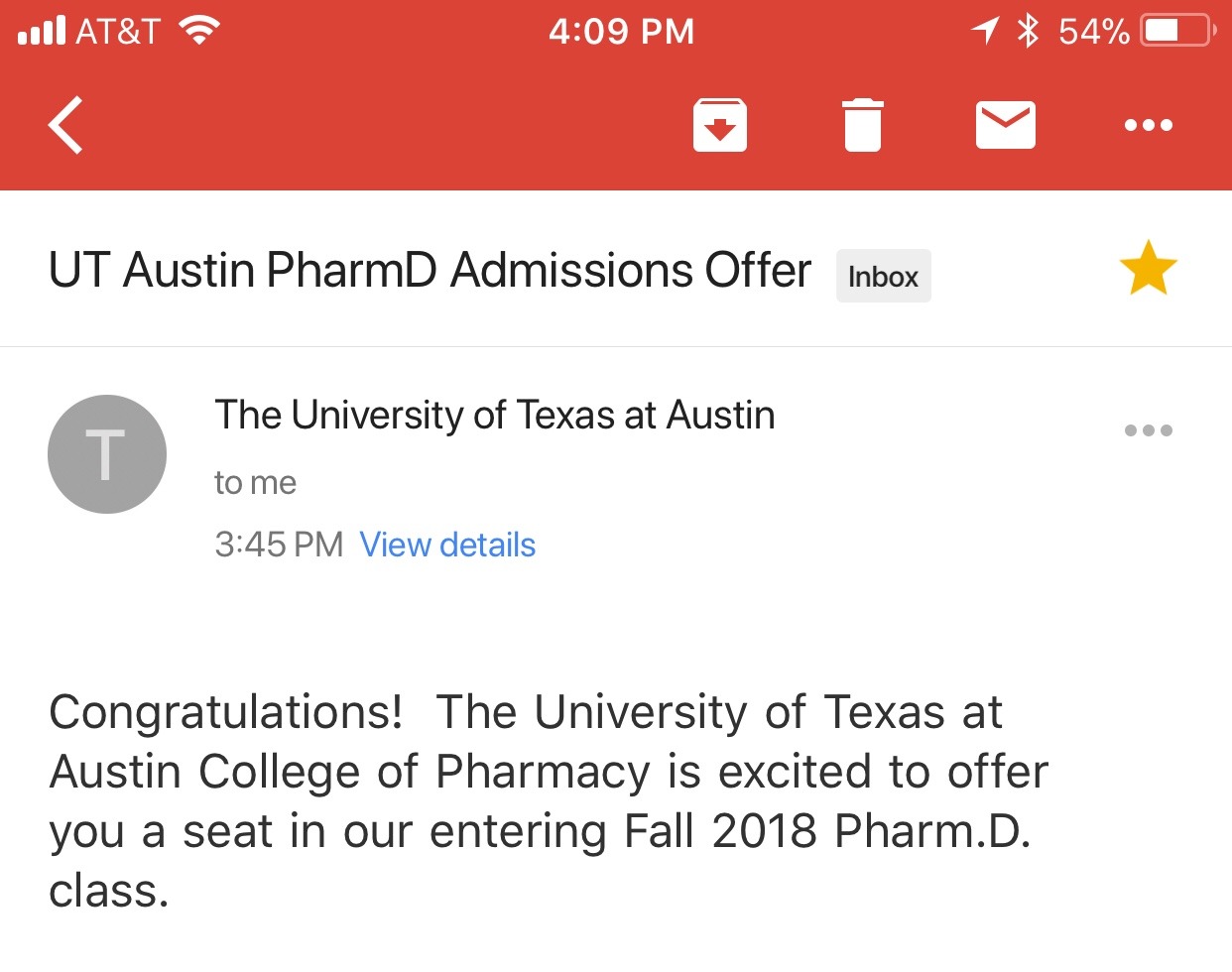 Honestly wasn&rsquo;t expecting this. Got a phone call early this morning at