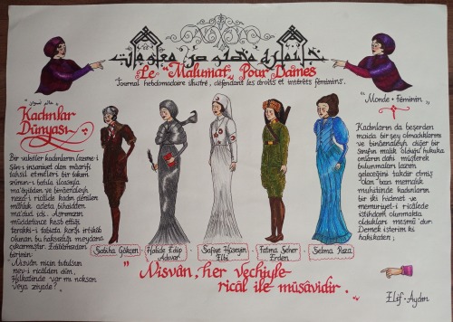 My Ottoman Era Feminist Journal Design, I Created This Based On Some Late Ottoman Era Journals. I Combined