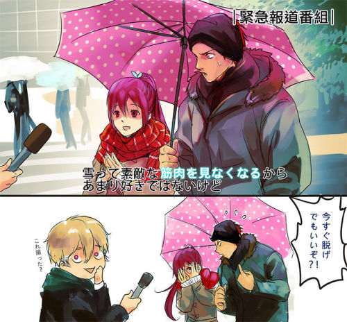 theleftnippleofgilgamesh: marinka-emka: 【落書き】恋人といる時の雪って【まとめ】 by mak G: “when it’s s