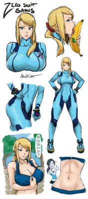 fandoms-females:  zero_suit_samus_study__1_by_akairiot ( TMG #4 - Liking all of this )  &lt; |D’‘‘‘‘