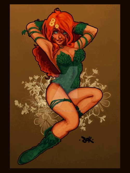 #PoisonIvy #art by #shannondenise. -RL Found here: http://shannondenise.deviantart.com/art/Poison-Iv