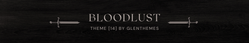 glenthemes:Theme [14]: Bloodlust by glenthemes♰ ─── preview / code / guide / credits 。BLOODLUST is a