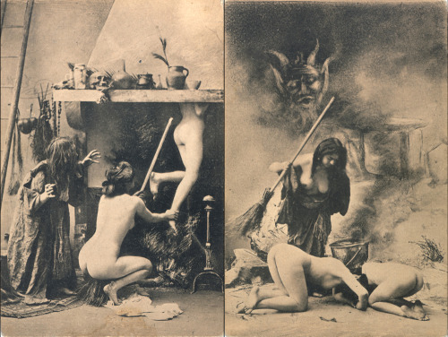 mistgates:  Sabbat in Paris circa 1905 photographer unidentified http://sexywitch.wordpress.com/2007/04/07/witches-sabbat-1905/ 