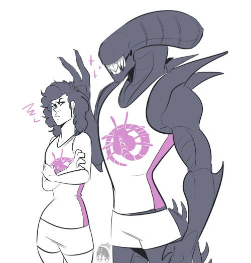 azulbun:  I’ve been re-watching the alien movies..and this happened..! 