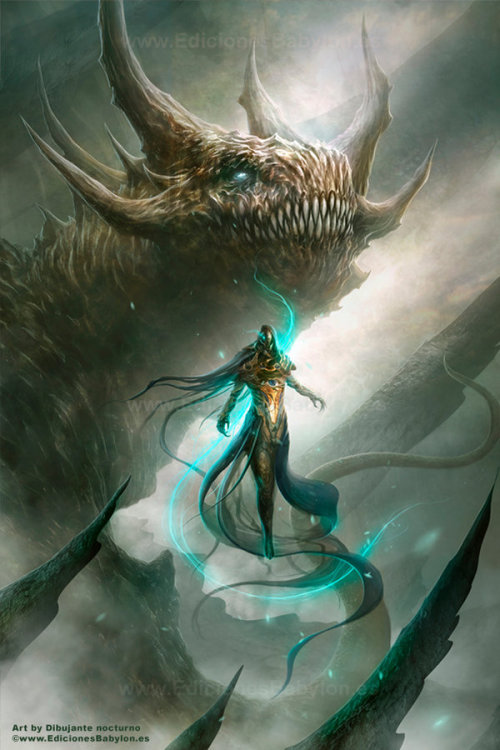 dailydragons:  Luz de Dragon by Francisco Garcés (DeviantArt | facebook) 