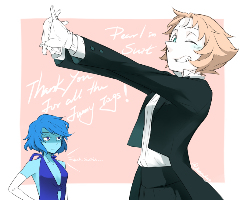 enseisong:  Lapis didn’t get as much love as Pearl did in the tags ( ﾟヮﾟ)ｱﾊﾊ八八ﾉヽﾉヽﾉヽﾉ