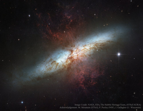 universe–stuff:The Cigar Galaxy, or M82, porn pictures