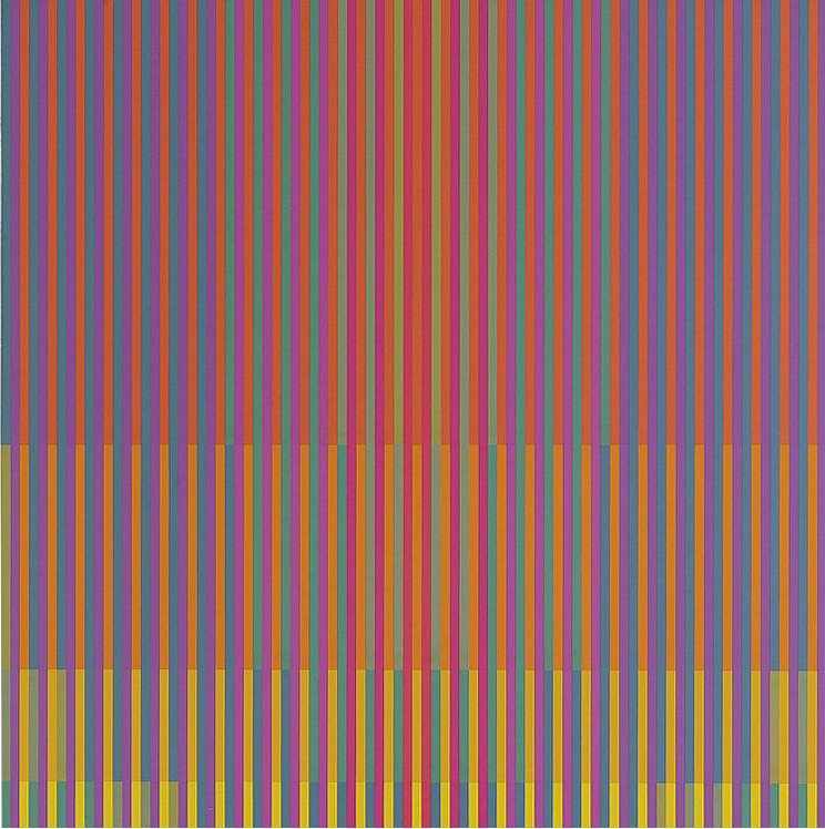 design-is-fine:  Karl Gerstner, Synchromie 4, Neue zyklische Permutation, 1996.