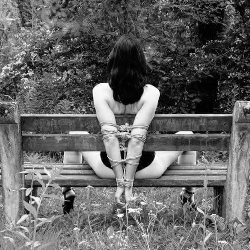 denial-switch:thegoodsadistic:She didn’t tell me what to expect for today’s outing to the park. I haven’t been left here alone before, and I’m starting to wonder what happen if somebody finds me before she’s back.