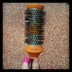 Excited to try this baby out! #marilyn #roundbrush