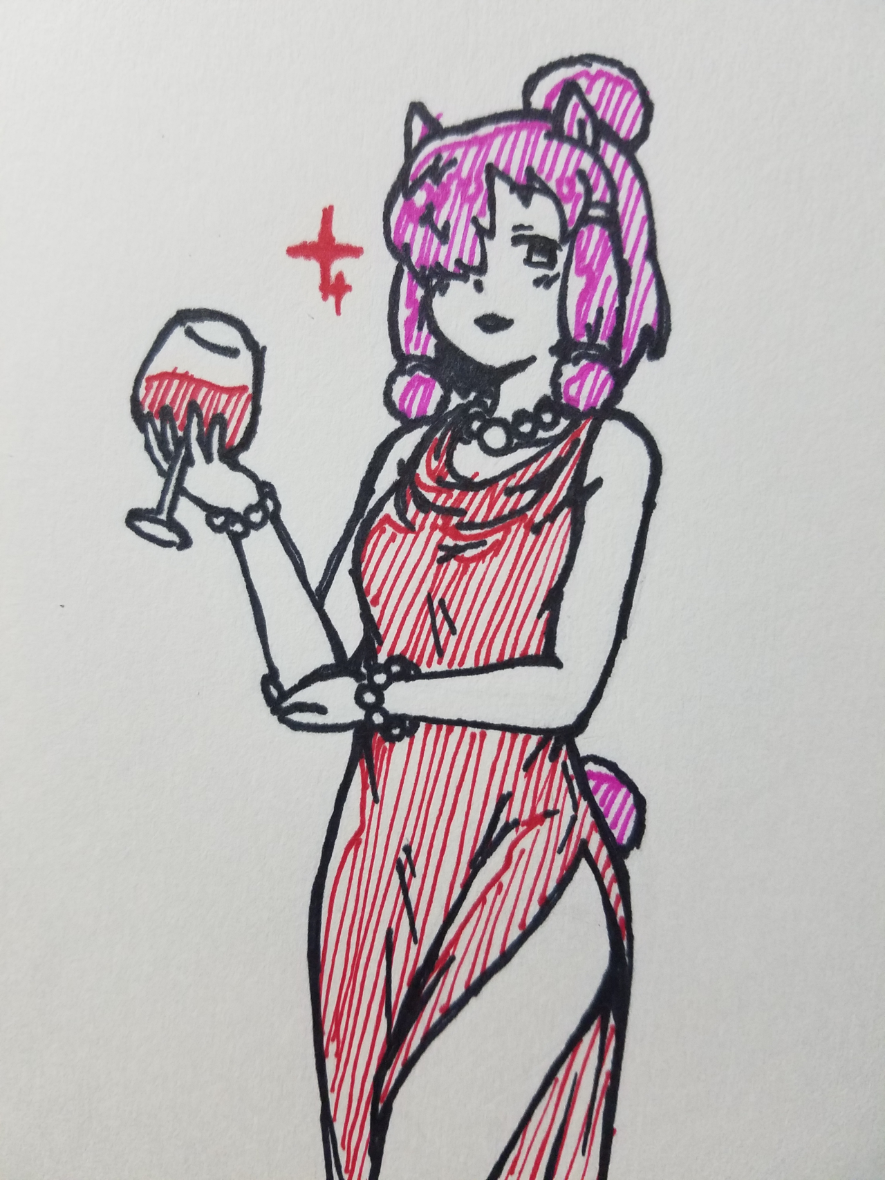 ALPACA-TOBER! DAY 26! A high-class outfit for a high-class drink~