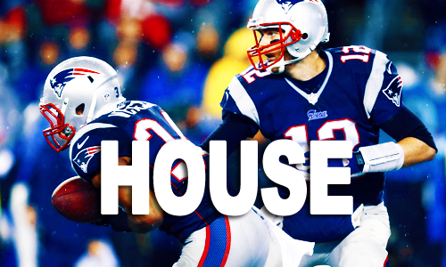lolpats:  Get on board or get out the way of these Patriots! pottsisstarksheart:  The Patriots’ 6 rushing TDs tonight rank 2nd in NFL postseason history [x] 