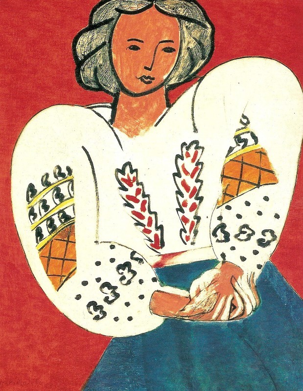 subwaytiles:  Henri Matisse, different perspectives on the Romanian blouse 