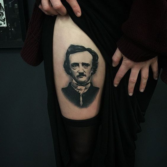 SUPER FUN Edgar Allen Poe tattoo  Death or Glory Tattoo  Facebook