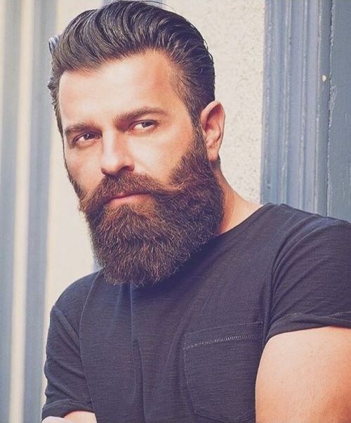 groomkeepers:  Wulli  #BeardPerDiem #GroomKeepers #DailyBeard #beardoil #beard #mensgrooming #gentlemen #photoshoot #mensfashion #noshave #profileshot #slickedback #menshairstyle #thatstare #simpletee #urbanfashion #blacktee  Model & Source: @wuuulli