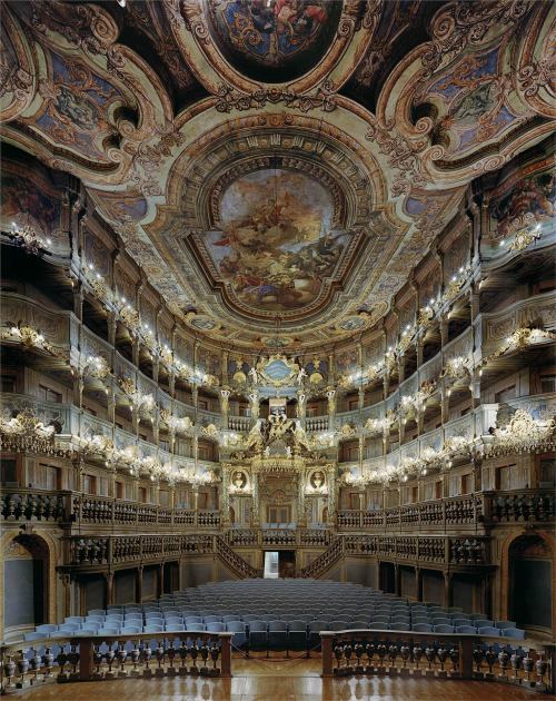 archatlas:  Opera David Leventi “Opera” records the interiors of world-famous opera houses, all photographed with 4x5” and 8x10” Arca-Swiss cameras to maximize detail. Architecturally meticulous, this body of work serves to historically document