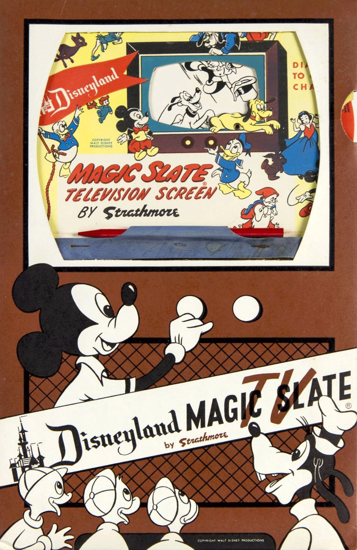 Adventurelandia — 1950s Disneyland Magic Slate Television Screen