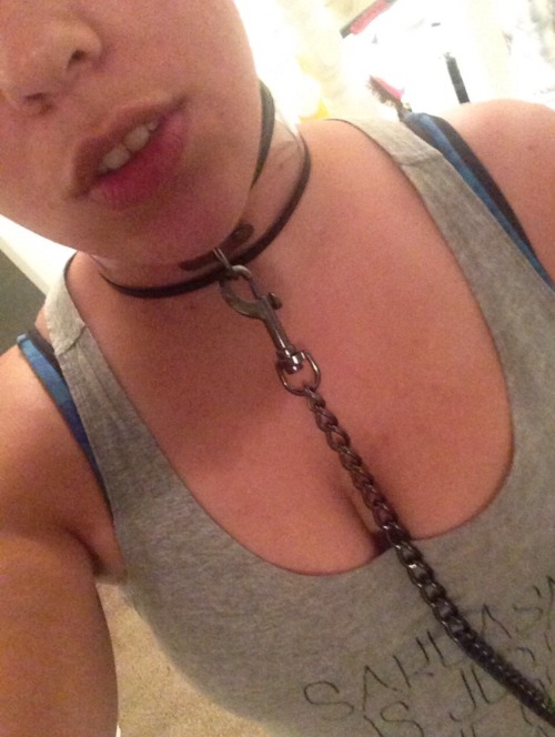 brattyprincesssub:  Okay, so here is what the collar looks like (no worries, this is the first one, not the one I’m selling).  It’s a :  -transparent collar with black lining -featuring black nickel-free hardware -VERY sturdy -heavy chain -clip-on