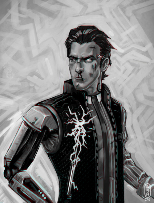 alexradfield: I started a Leyendecker study, but this jerky space nerd happened instead. Well, 