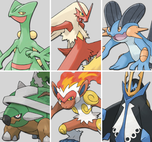 Starter Pokémon - Final Evolutions