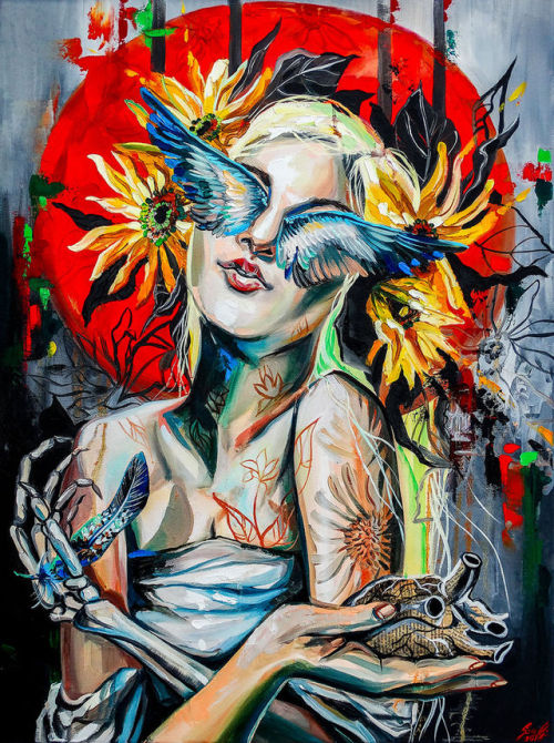 graphigeek-blog: Zodiac Traits Revealed In Surreal Oil Paintings Vivien Szaniszlo depicts Zodiac sig