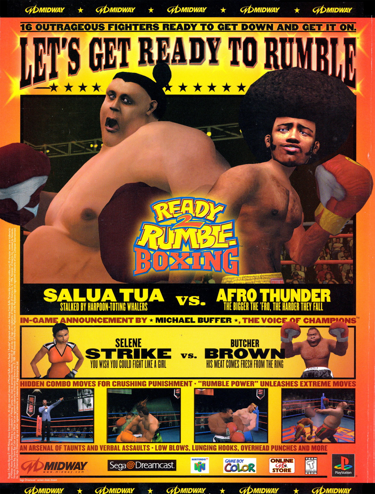 N64TH STREET — The rock em sock em ad for Ready 2 Rumble...