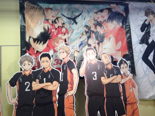 tatsu-to-mamo-no-atm:  So when I wasn’t on Tumblr the last month and a half, I was…um. Yeah.  Throwing my money at a certain volleyball series. The complete Karasuno team was at hand in the Jump Shop in Tokyo Dome City. And I started collecting