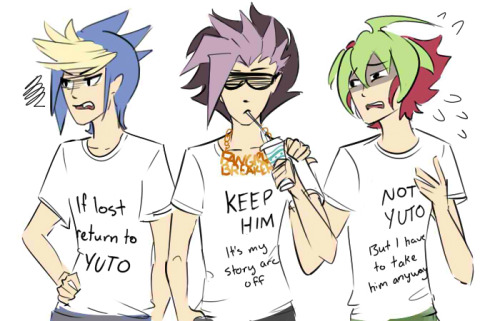 cherrimut:  Yuya didn’t want the shirt but the plot said no