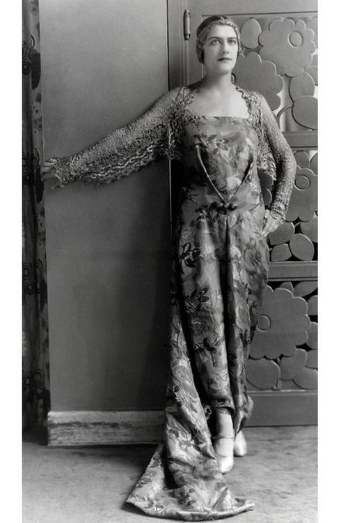 Gown by Paul Poiret worn by his wife Denise, c. 1910s-20s