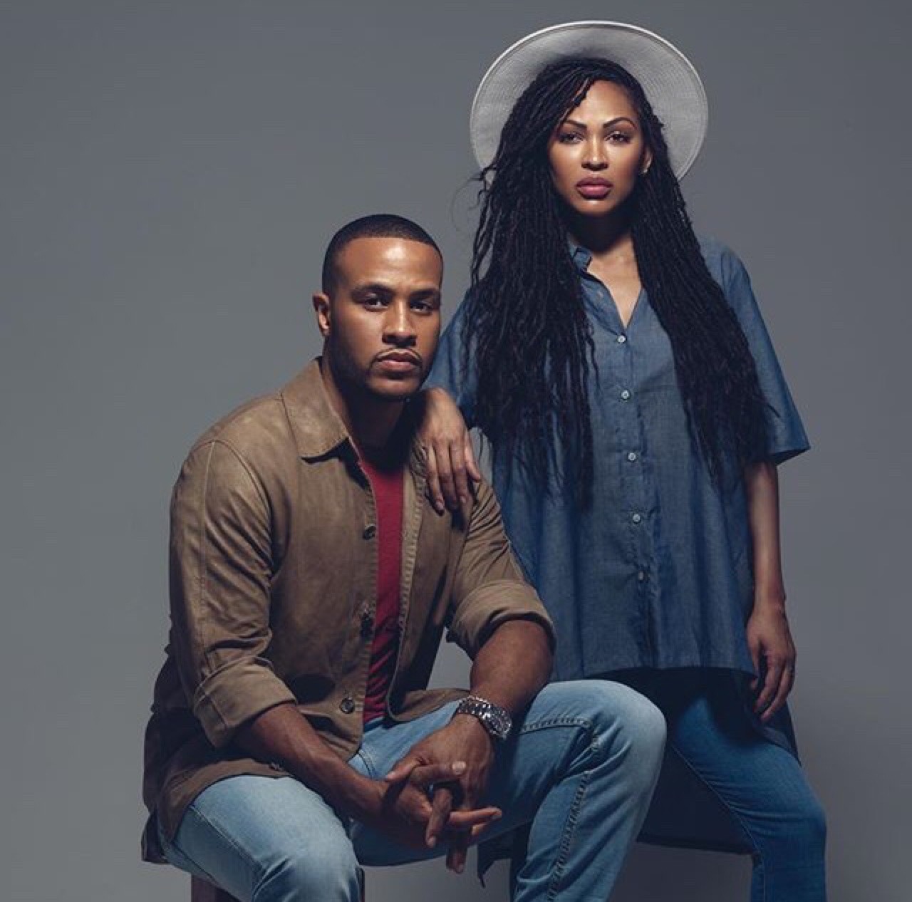 angiemoney:  brownskinxgoldchains:  Meagan Good &amp; her husband Devon Franklin.