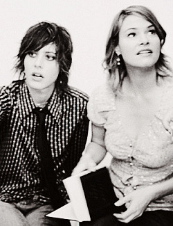 missdontcare-x: Kate Moennig and Leisha Hailey photographed by Jennifer Beals          