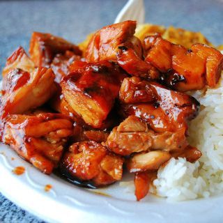 everybody-loves-to-eat:  requested photoset: bourbon chicken 