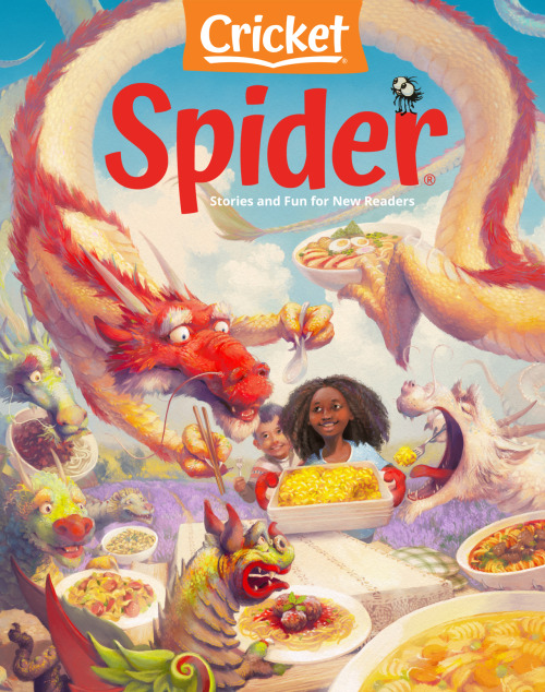 A Pasta Picnic (with Title), Christopher Cyr (Spider Magazine Sep 2021)