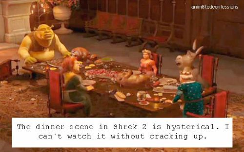 It's so nice to have the family together for dinner., Shrek 2 Dinner  Scene