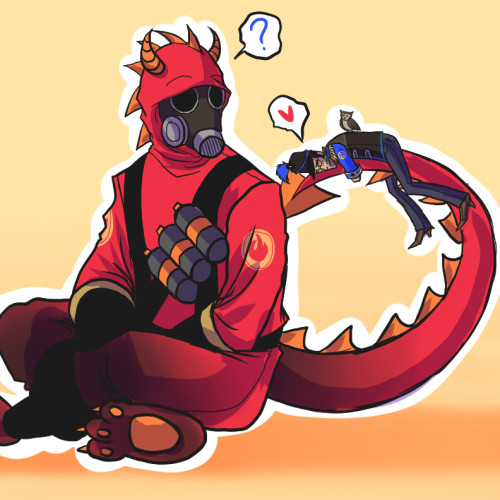 sogekihei-sama:  part art trade with @zhebirdheadispureagony, who is amazing hope you like :&gt;