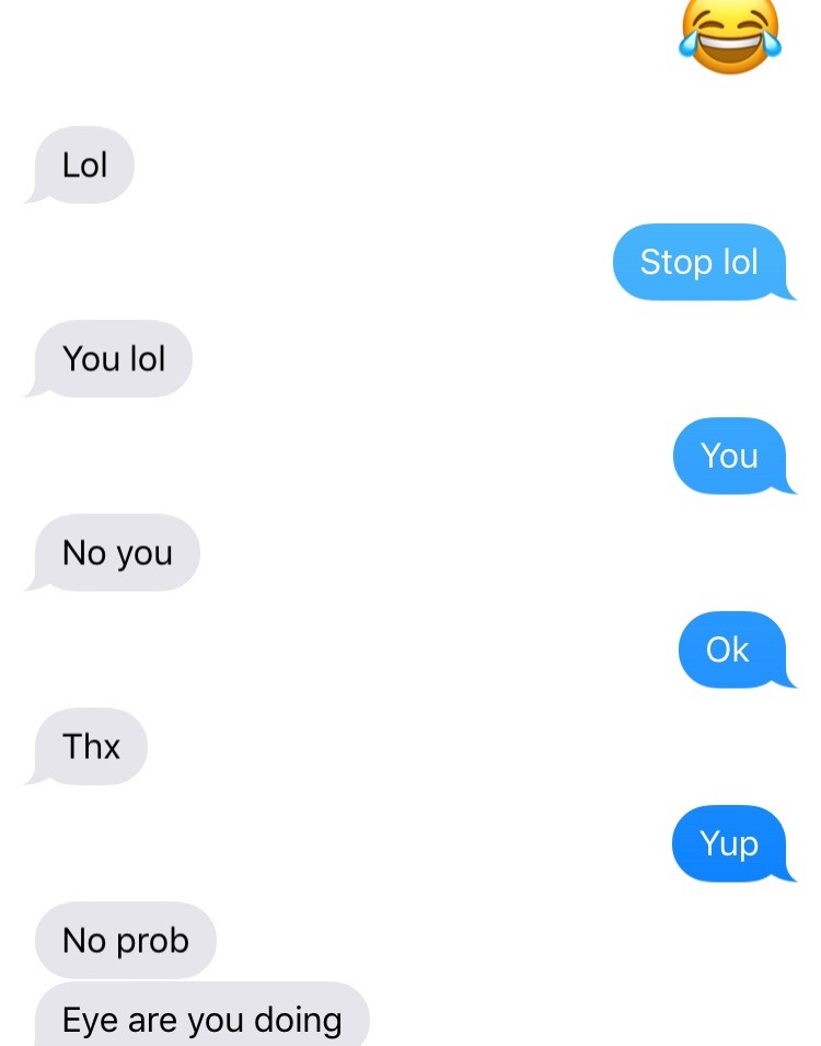 Rob &amp; I drunk texting is literally the stupidest thing ever cause we both