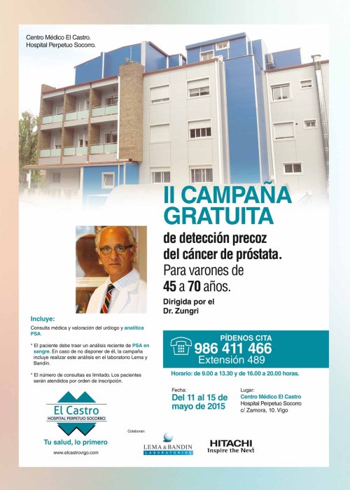 O Centro Médico El Castro pon en marcha da II Campaña gratuíta...