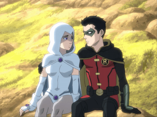 Robin (Damian Wayne) And Raven (Rachel Roth) In Justice League Dark: Apokolips War (2020)