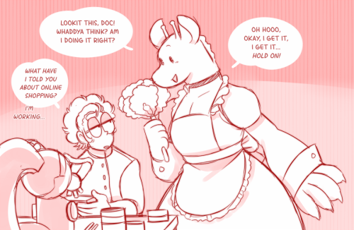 gum-and-doc:It was maid day yesterday! (Horny follow up found exclusively on our Twitter!)