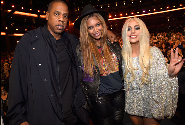 mothemonster: Lady Gaga, Beyoncé &amp; Jay Z at the Stevie Wonder Tribute Concert.