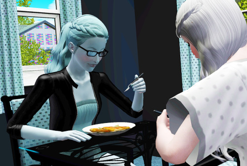 Sora: “You’re all done?”Starlight: “I called you to breakfast, but you wouldn’t stop playing.”
