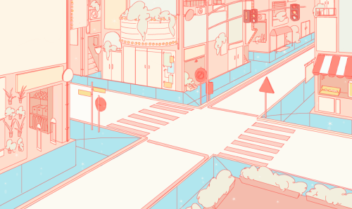 annaxiin: i did a bunch of backgrounds for my friend’s final year film! Here’s a couple of them. 