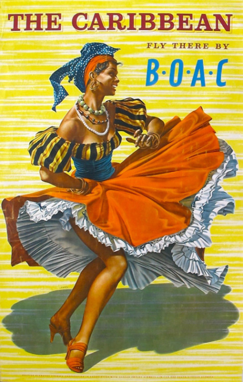 The Carribean - Fly there by British Overseas Airways Corporation (BOAC)