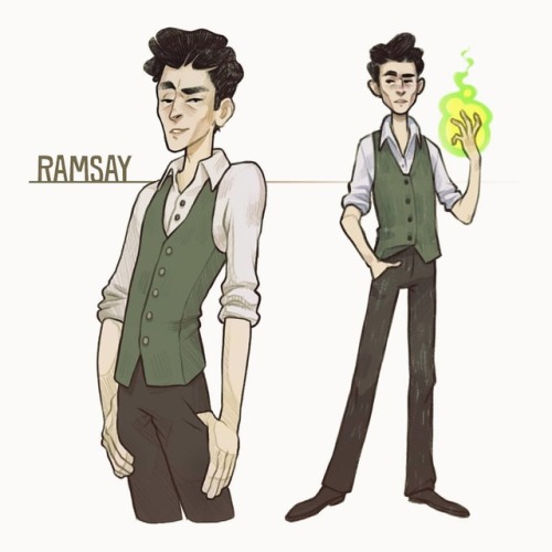 Art trade with my sister @allison.e.engel of her character Ramsay!! She drew my Bub so go check that