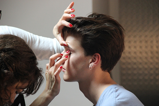 damplaundry:  Ted Le Sueur at Richard Nicoll S/S 2015 (via)