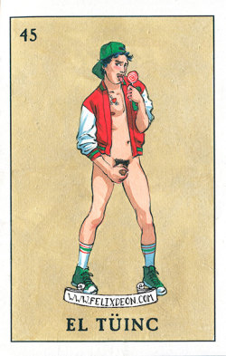 felixdeonsdirtydays:  **El Tuinc** An original signed drawing from my Gay Lottery, available in my Etsy Store.  Click HERE.  